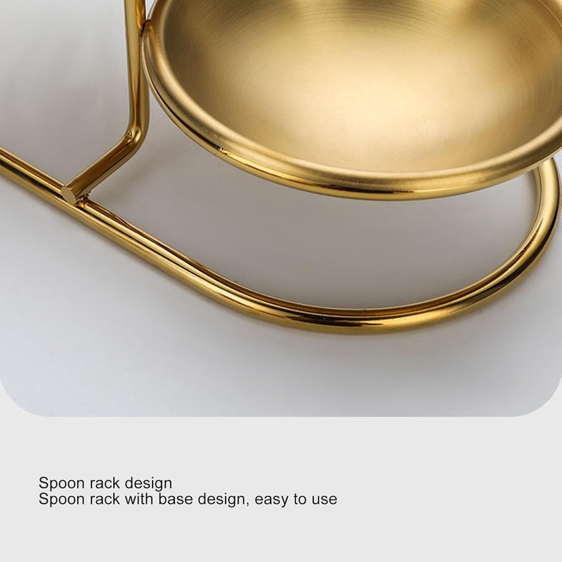 Jeanoko Vertical Stainless Steel Soup Ladle Holder Neat and Organized Stand for Kitchen Cookware Hot Pot, Space Saving Design, Convenient Access for Cooking Utensils - Suitable for Dining Table - Image 4