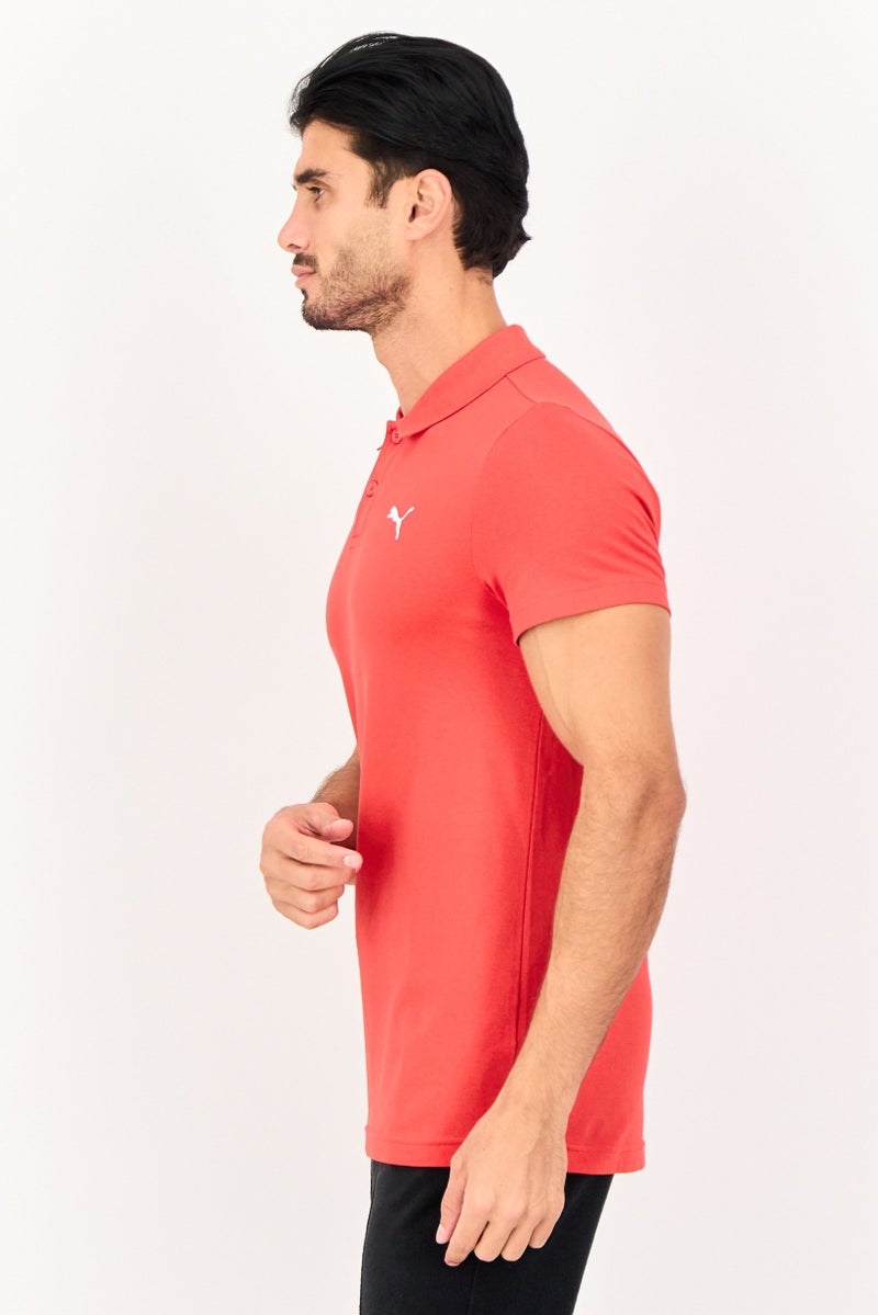 PUMA Men Sportswear Fit Short Sleeve Outdoor Polo Shirts, Red - Image 3