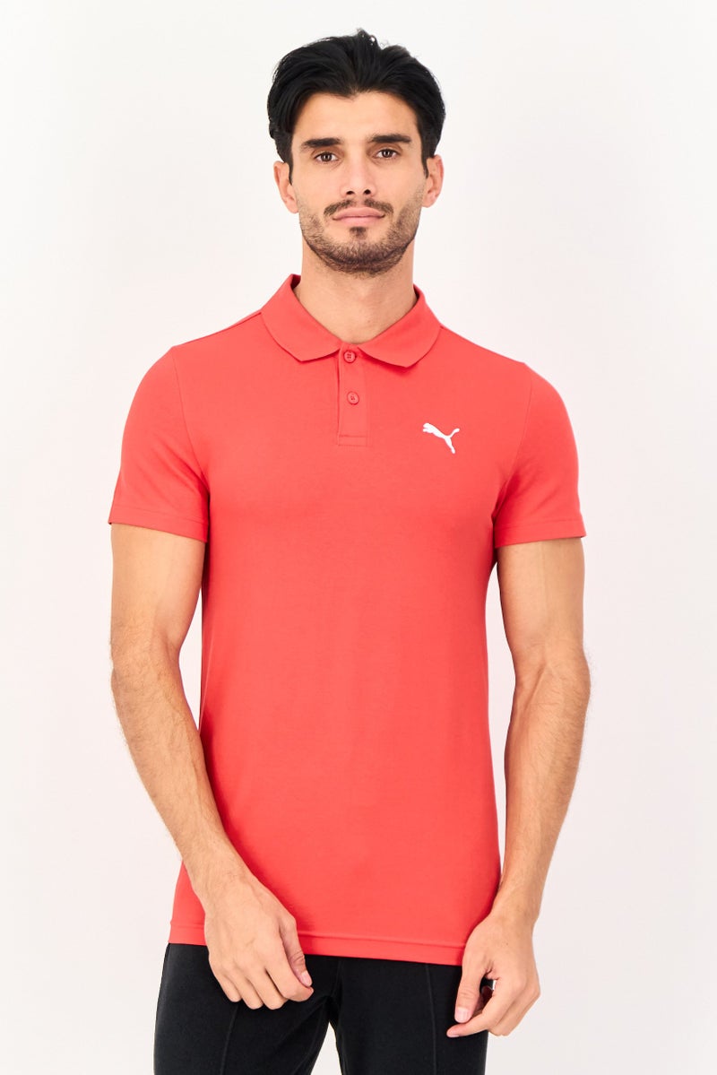PUMA Men Sportswear Fit Short Sleeve Outdoor Polo Shirts, Red - Image 1