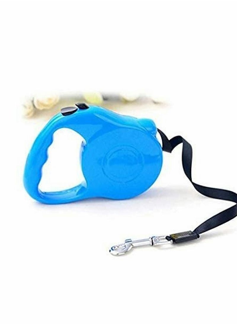 Y&D - Pet Lead Leash Extendable Dog Leads Retractable 16ft/5m with Easy Instant Retraction for Dogs Cats and other under 80lbs/35kg(Blue) - Image 1