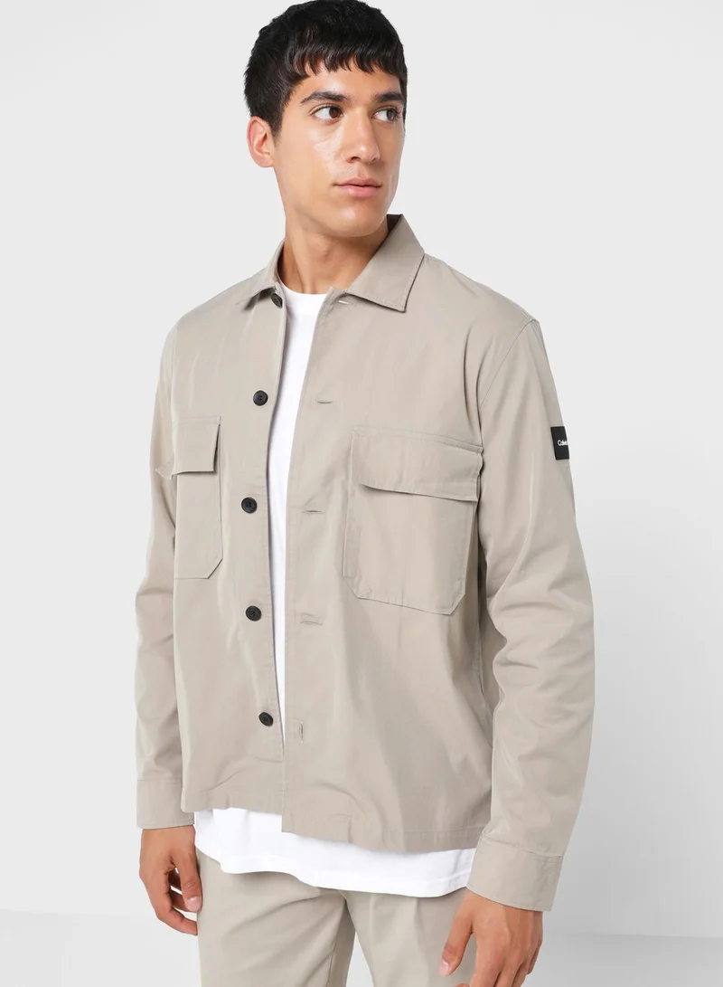 CALVIN KLEIN Casual Pocket Detail Relaxed Fit Shirt