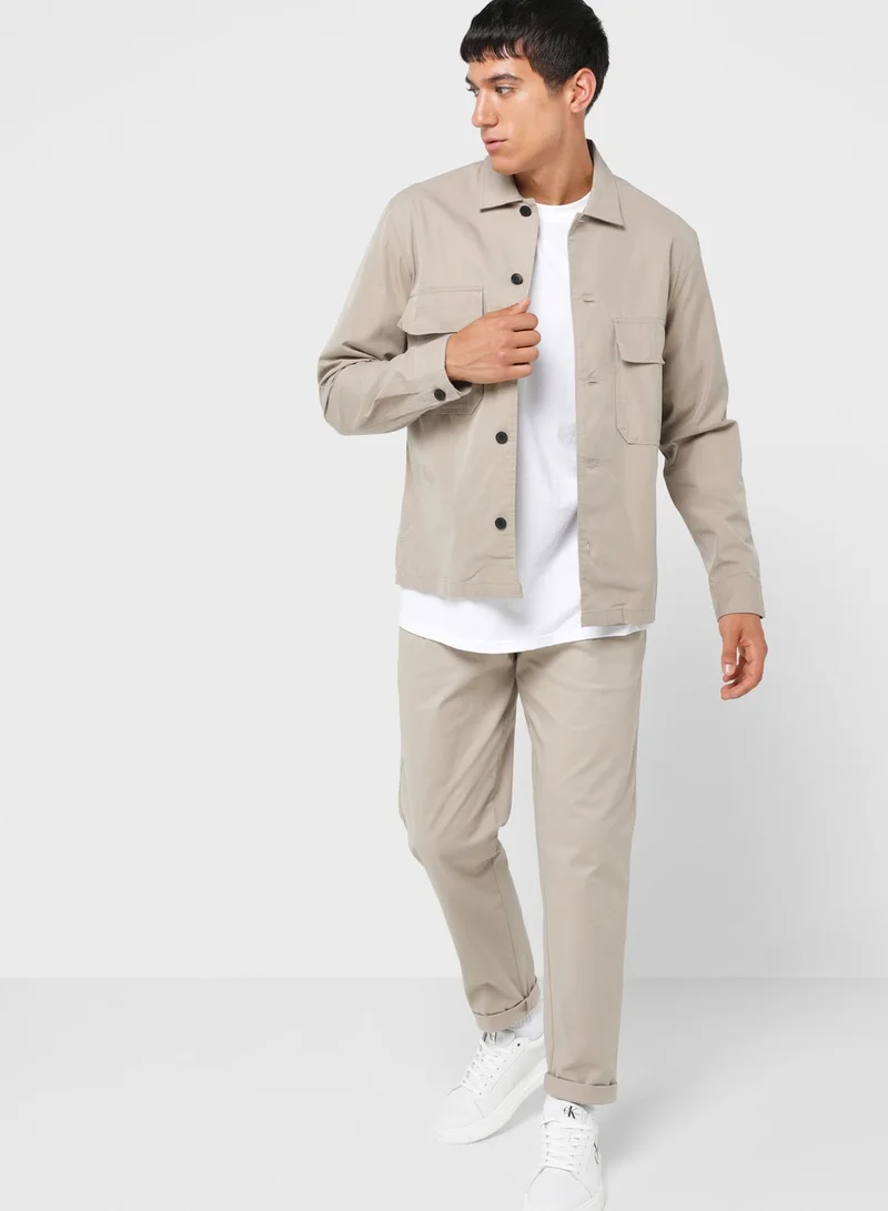 CALVIN KLEIN Casual Pocket Detail Relaxed Fit Shirt