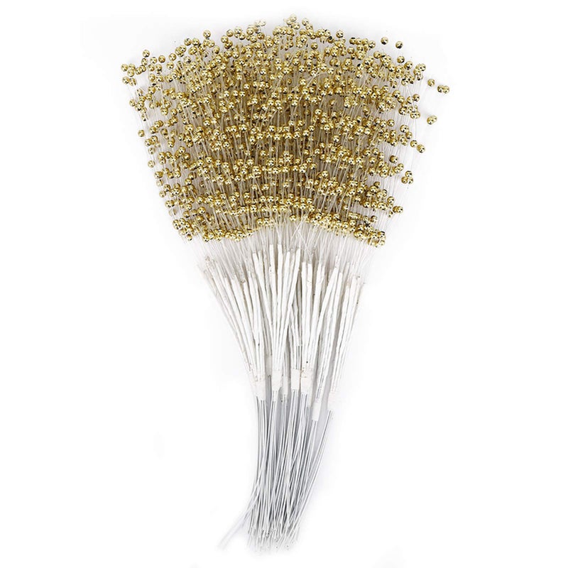 أعواد اللؤلؤ الذهبي لتزيين حفلات الزفاف DIY والإكسسوارات القابلة للارتداء - Image 2