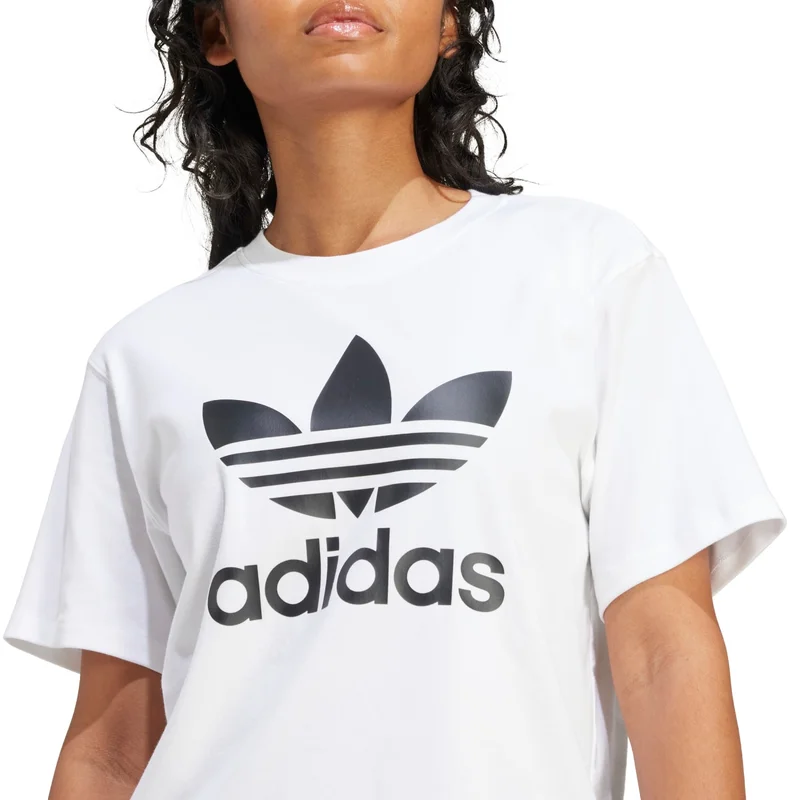 adidas تيشيرت تريفويل أبيض نسائي أوريجينالز