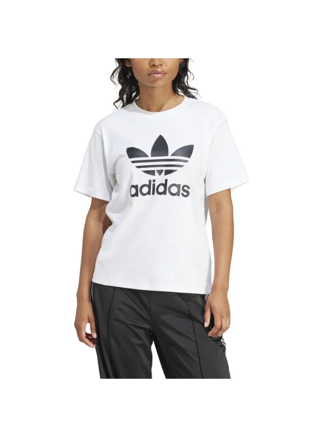 adidas تيشيرت تريفويل أبيض نسائي أوريجينالز