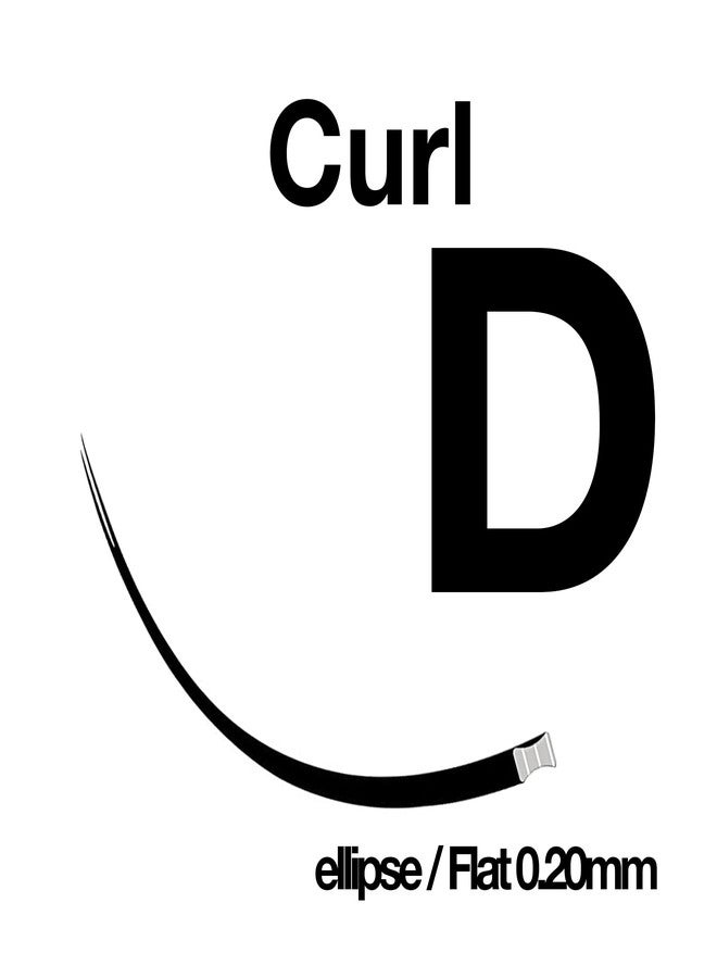 EMILYSTORES DESIRES LASHES By EMILYSTORES Ellipse Lashes Flat 0.20mm Thickness D Curl Length 17mm Lashes Extensions Single Size For eyelash Extension(Ellipse,Flat0.20,D,17mm) - Image 3