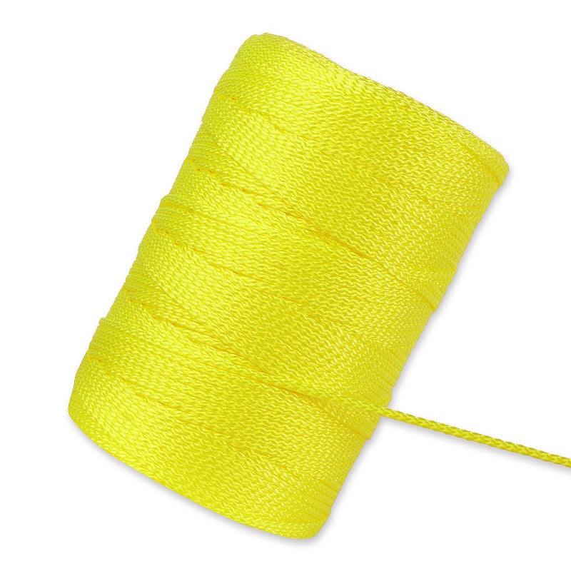 Romeda Mason line 18 500 Ft Length String Line Mason Line String Construction String Yellow String Twine String for Gardening Braided Mason Line Masonry String Lines String Lines