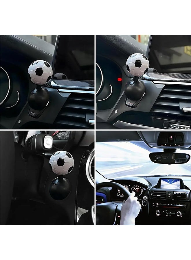 Car Joystick Starter Cover Soccer Push to Start Accessories, Car Starter Engine Start Stop Button Cover, Cool Car Accessories Interior Decor Push to Start Button Rocker(Black) - Image 4