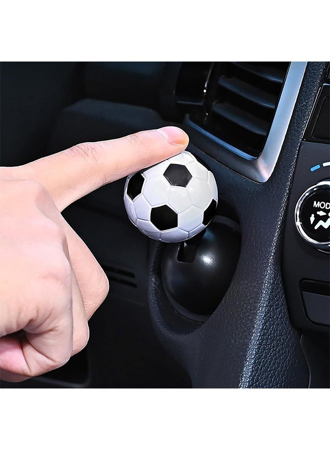 Car Joystick Starter Cover Soccer Push to Start Accessories, Car Starter Engine Start Stop Button Cover, Cool Car Accessories Interior Decor Push to Start Button Rocker(Black) - Image 5