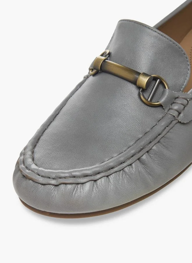 Renzo Ruganni BLUE Women Metallic Accent Moccasins for Women | Best Price UAE