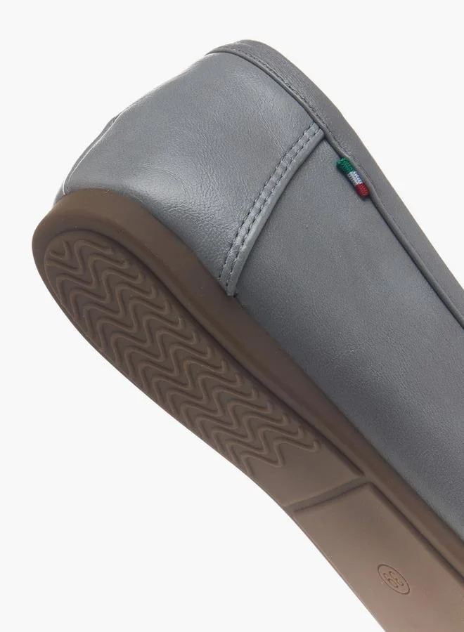 Renzo Ruganni BLUE Women Metallic Accent Moccasins for Women | Best Price UAE