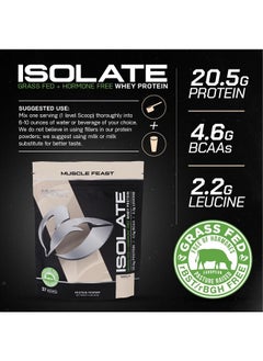 Muscle Feast Grass-Fed Whey Protein Isolate, All Natural Hormone Free Pasture Raised, Vanilla, 2lb (37 Servings)  - Image 3