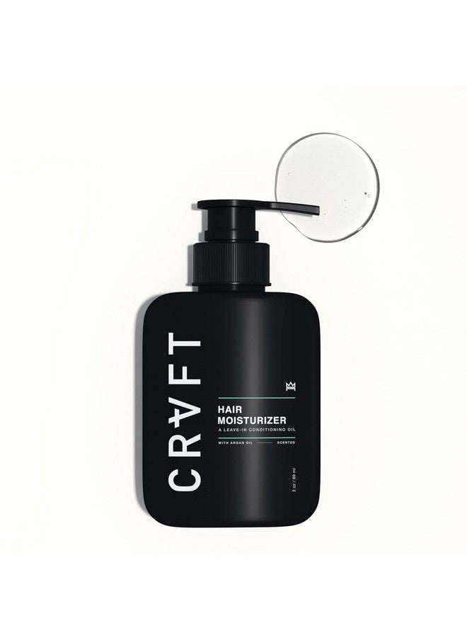 Hair Craft Co. - Crvft Daily Leave In Conditioner For Men [Oil] ; Men'S Hair Moisturizer ; Hair Oil For Men ; For Dry And Damaged Hair (Thick Curly Frizzy Long & More) ; Scented ; (3Oz) Am - Image 1