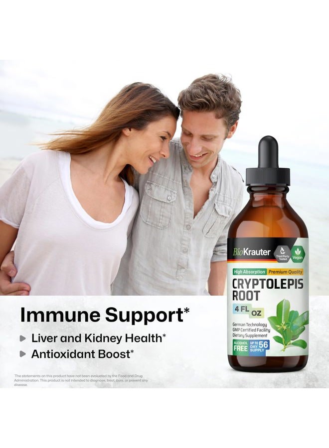 MAUWE HERBS Cryptolepis Sanguinolenta Extract - Vegan Cryptolepis Tincture for Immune Support - Alcohol & Sugar Free - 4 Fl.Oz. - Image 2