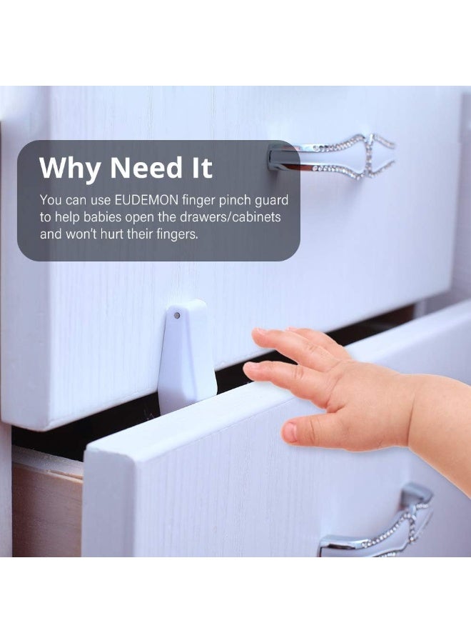 EUDEMON Plastic 8 Pack Kids Proofing Safety Drawer Stoppers - Image 5