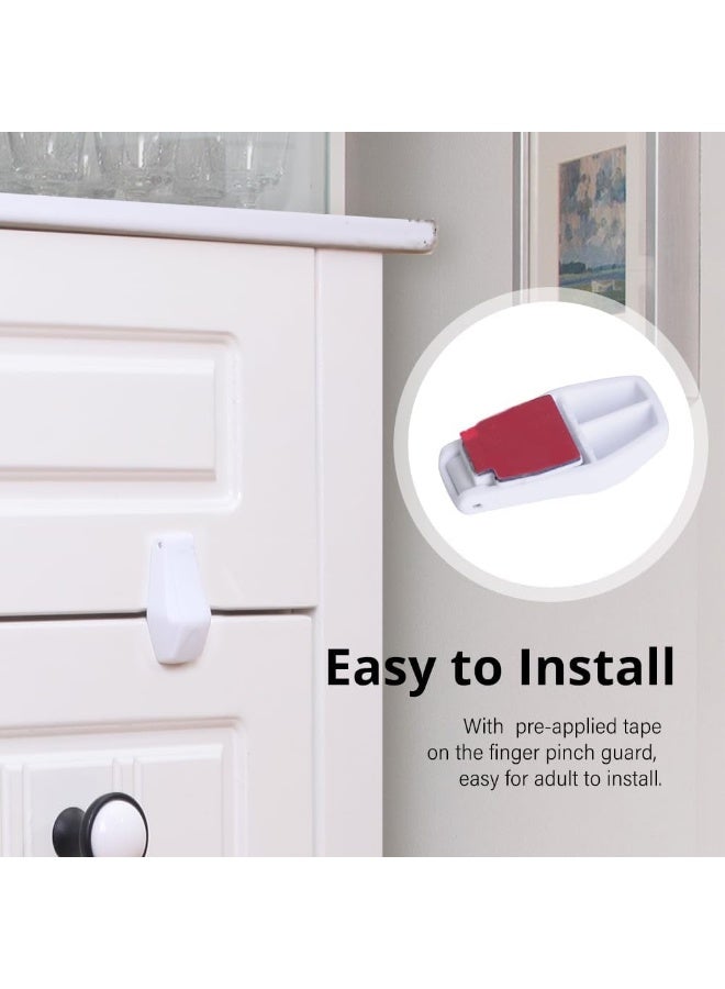 EUDEMON Plastic 8 Pack Kids Proofing Safety Drawer Stoppers - Image 3