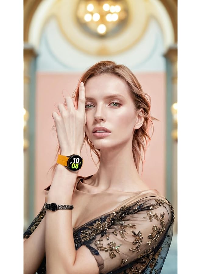 erorex 8 Pcs Premium Silicone Sport Bands For Samsung Galaxy Watch 5 Pro Band 45Mm Galaxy Watch 5 40Mm 44Mm No Gap Comfortable Wristband For Men And Women 20Mm Interface Strap - Image 2