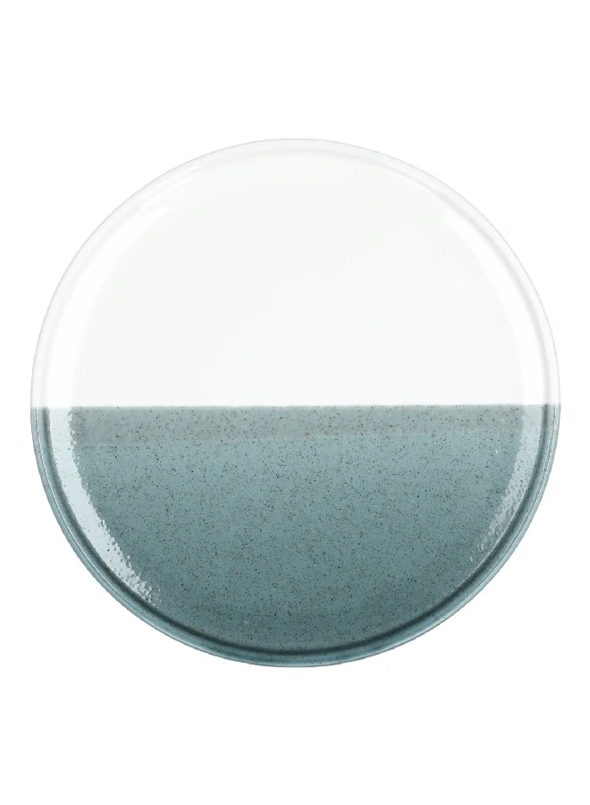 Easy Life Two-Toned Durable Round Dinner Plate Blue and White 26 cm R2860#DGRE