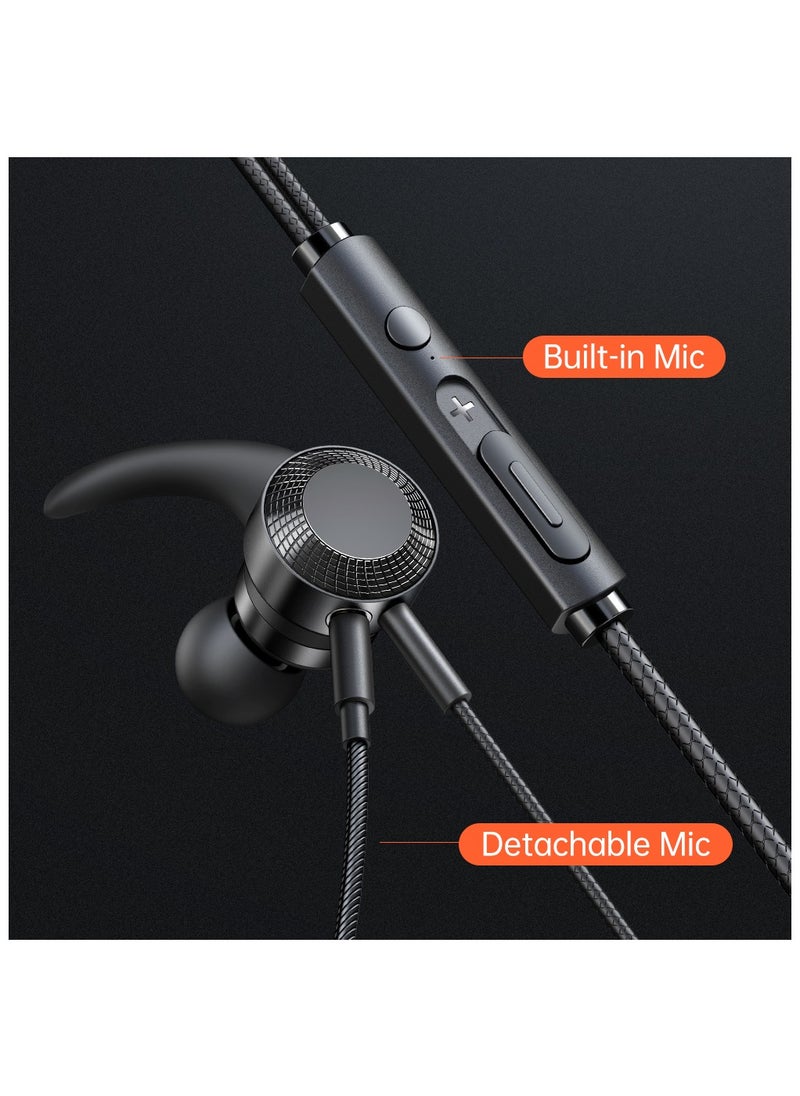 Mcdodo - Digital Gaming Earphone for Type-C 1.2m Aluminum Alloy and TPE Enhanced Bass with High-Resolution Audio Chip Includes 3 Ear Tips - Image 1