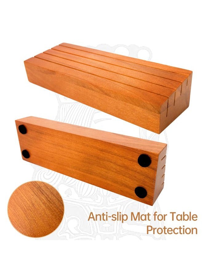 hismocal Playing Card Holders Deck Stand, Play Cards Holder for Kids or Elder People, Hands-Free Wood Holder Racks,Tray for Organizing Cards (2 Pack) - Image 5