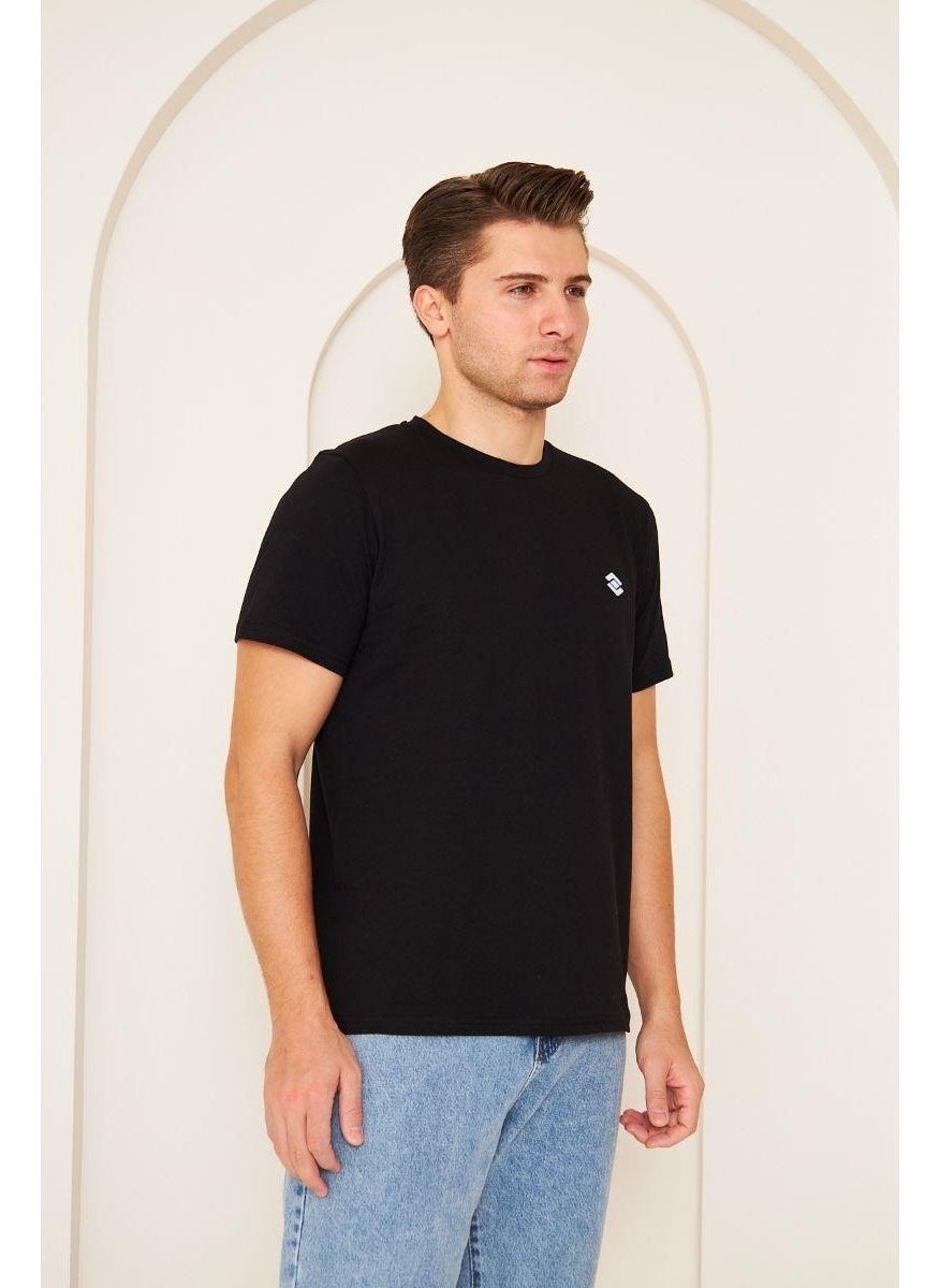 Scooter  Short Sleeve Crew Neck Black Men's T-shirt M1401TS  - Image 2
