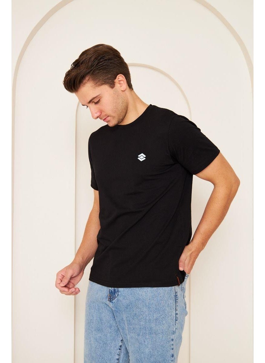 Scooter  Short Sleeve Crew Neck Black Men's T-shirt M1401TS  - Image 4