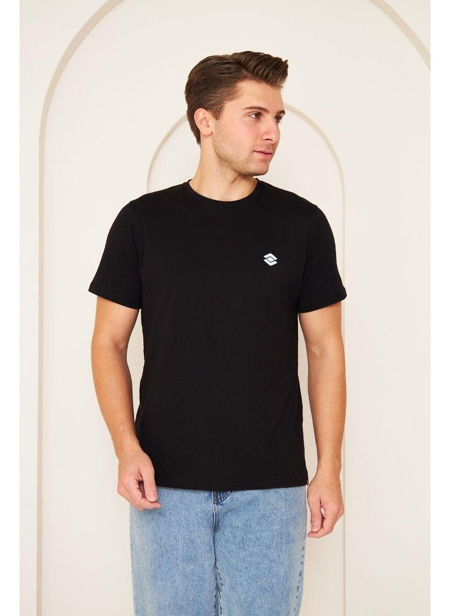 Scooter  Short Sleeve Crew Neck Black Men's T-shirt M1401TS  - Image 1