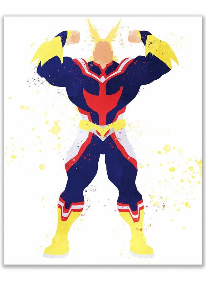 BigWig Prints بوستر My Hero Academia من BigWigPrints - مجموعة من 7 (8x10) مطبوعات مائية - فن الجدران للأنمي مانغا - أول مايت - ديكو - شوتو تودوروكي - تينيا إيدا - فروبّي - أورافتي - كاتسuki باكوجو - Image 2