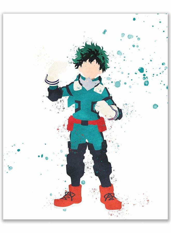 BigWig Prints بوستر My Hero Academia من BigWigPrints - مجموعة من 7 (8x10) مطبوعات مائية - فن الجدران للأنمي مانغا - أول مايت - ديكو - شوتو تودوروكي - تينيا إيدا - فروبّي - أورافتي - كاتسuki باكوجو - Image 4