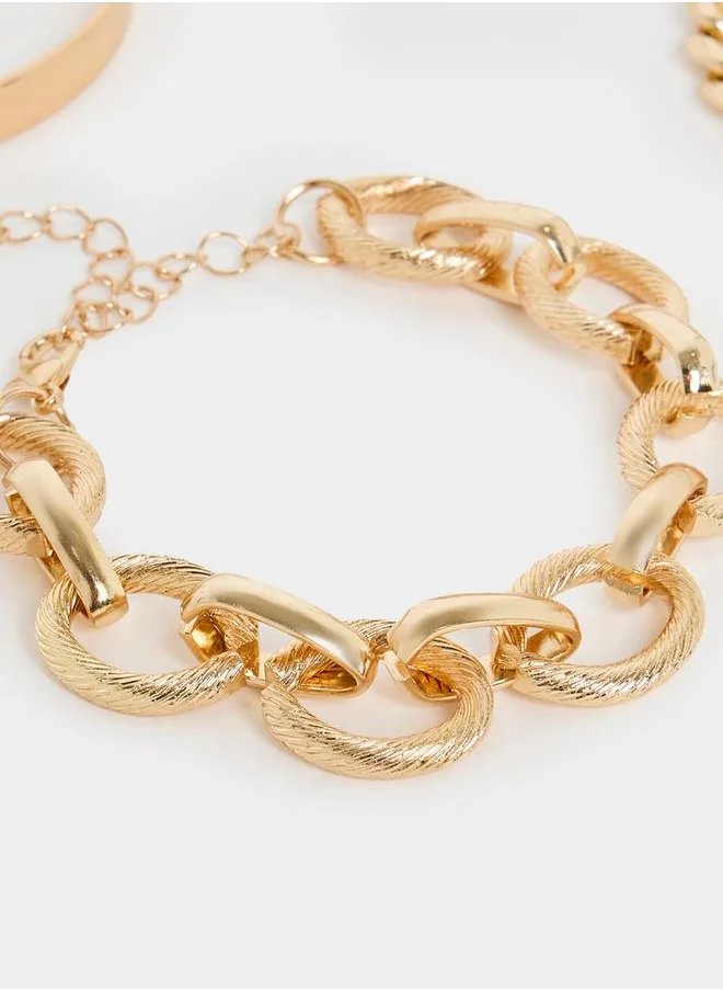 Styli Set of 4 - Chunky Chain & Cuff Bracelets