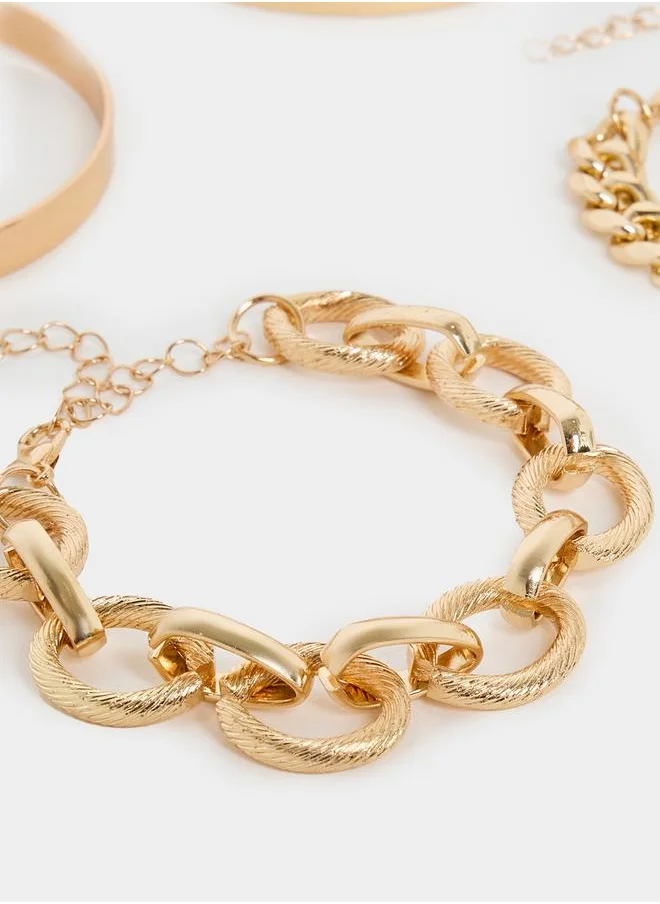 Styli Set of 4 - Chunky Chain & Cuff Bracelets