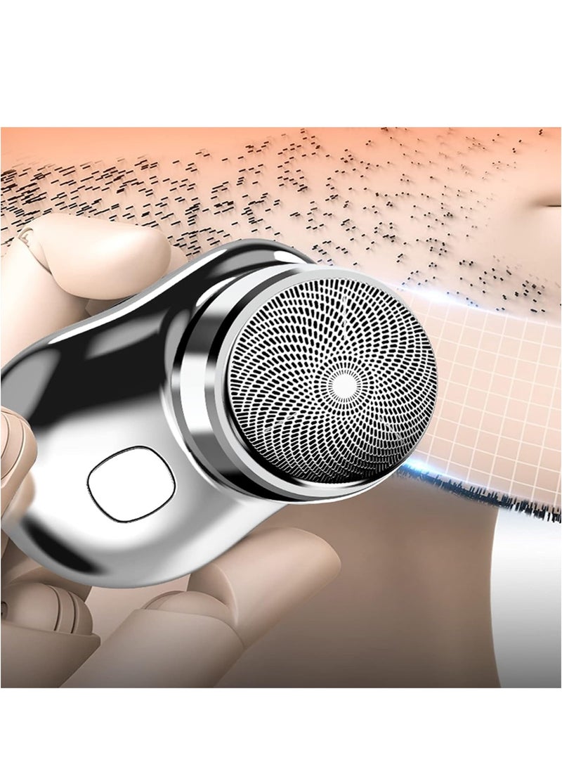 ELTERAZONE Electric Razor for Men, Newest Mini-Shave Portable Electric Shaver, Pocket Size Portable Shaver Wet and Dry Mens Razor USB Shaver Charging Easy One-Button Use Suitable for Home,Car,Travel - Image 5