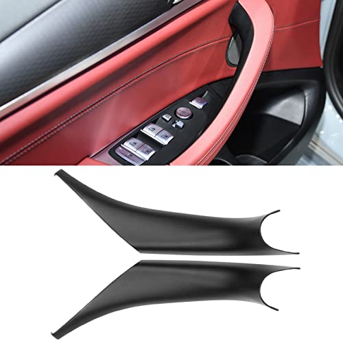 Jaronx Compatible with BMW X3 G01X4 G02 Door Handle Covers2PCS LeftRight Interior Black Door Pull Handle Covers for X3 G01 20172024X4 G02 20172024 - Image 1