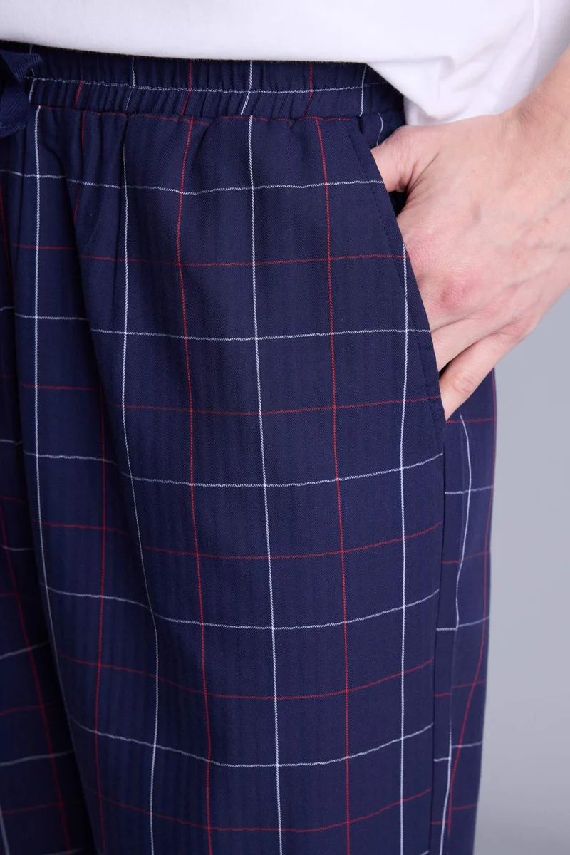 Defacto  Regular Fit With Pockets Poplin Pyjamas Bottom for Men | Best Price UAE