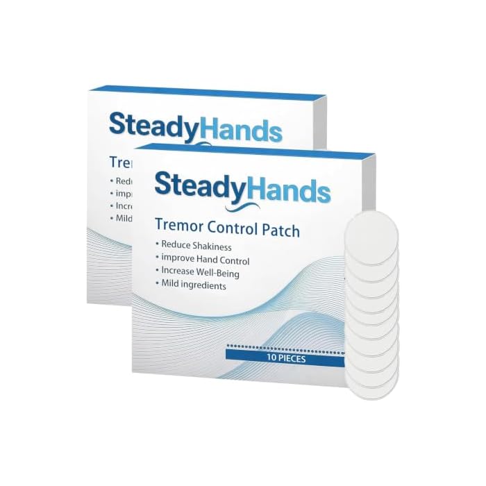 Steadyhands Tremor Control Patch, SteadyHands Stability Patch - Discover Solutions for Steadier Living, Gentle Formula for All Skin (2)