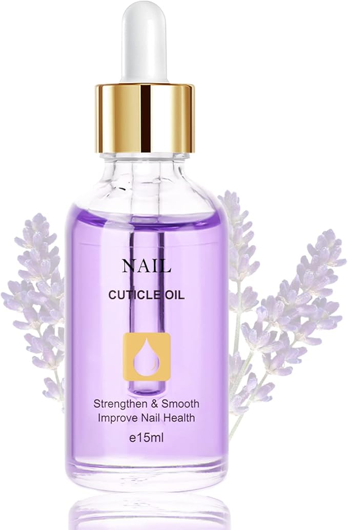 Maggidea Nail Cuticle Oil with Vitamin E B Cuticle Oil for Nails Jojoba Nail Cuticle Oil Moisturizes Cuticle and Nails Skin Strengthens Nails Prevents Hangnails and Chapped 15ML - Image 1