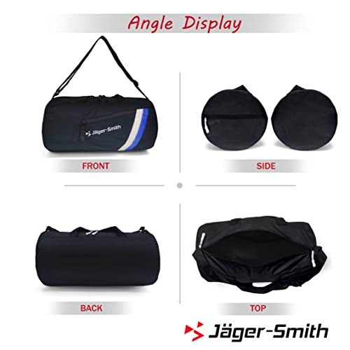Jager_Smith Jager-Smith GB 900 Multipurpose Gym Bag with Shoe Compartment (Black, White & Blue) - Image 2