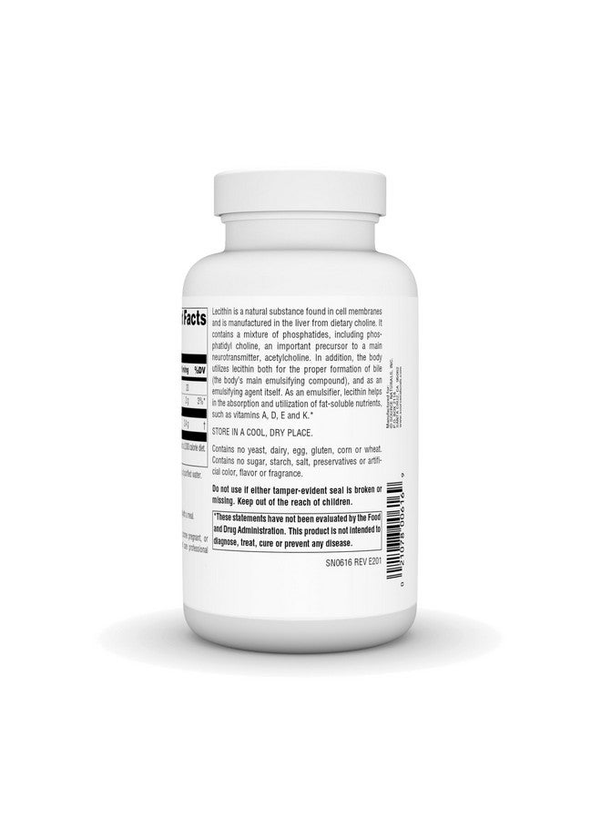 Source Naturals سورس ناتشورالز ليسيثين 1200 ملغ، مستحلب طبيعي - 100 كبسولة لينة - Image 3