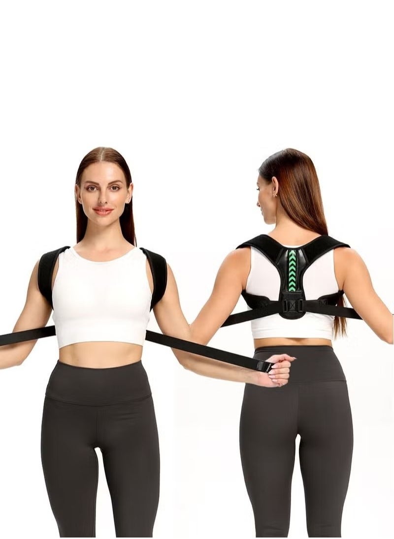 Ome - Back Support Brace and Posture Correction Belt, Relieves Pain Stress and Fatigue with Neck Shoulder Clavicle and Spine Alignment, Reshape Your Body With This Back Straightener and Be Attractive, Fit - Image 1