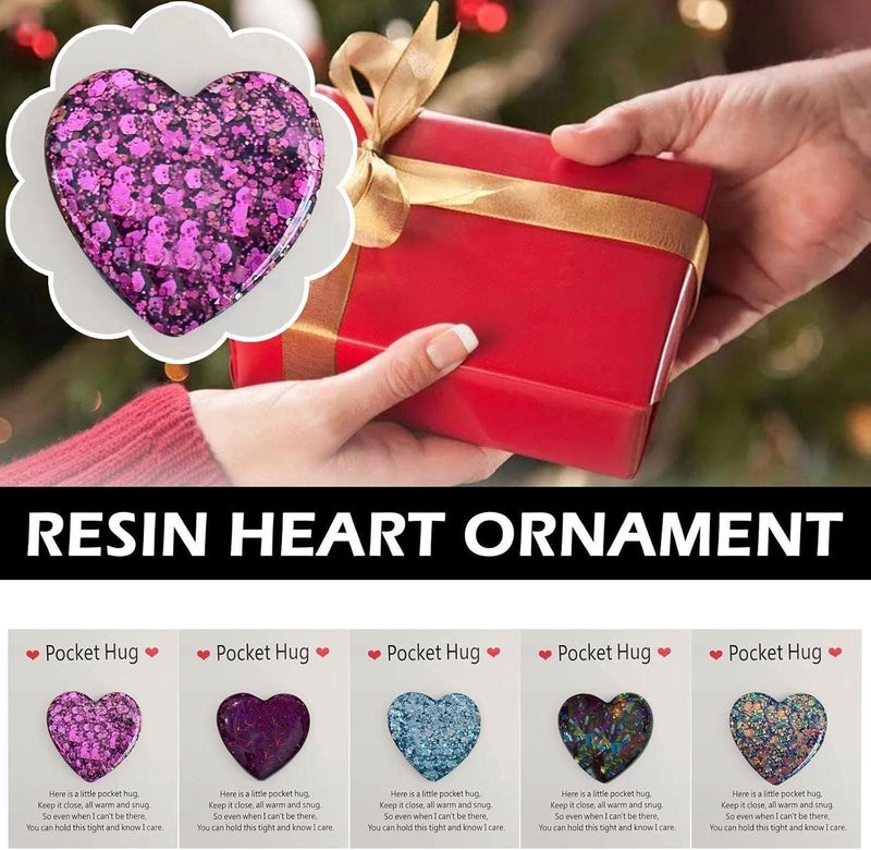 cheekyglo Diy Pocket Hug Hert Crds Vlentines Dy Gift Love Postcrd Warm Greeting Crds H You Vlentines M9i5 Dy Missing Gifts For Him-Purple Stripe free size - Image 2