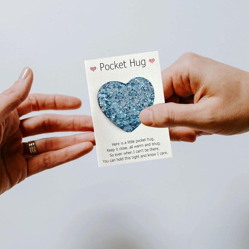 cheekyglo Diy Pocket Hug Hert Crds Vlentines Dy Gift Love Postcrd Warm Greeting Crds H You Vlentines M9i5 Dy Missing Gifts For Him-Purple Stripe free size - Image 5