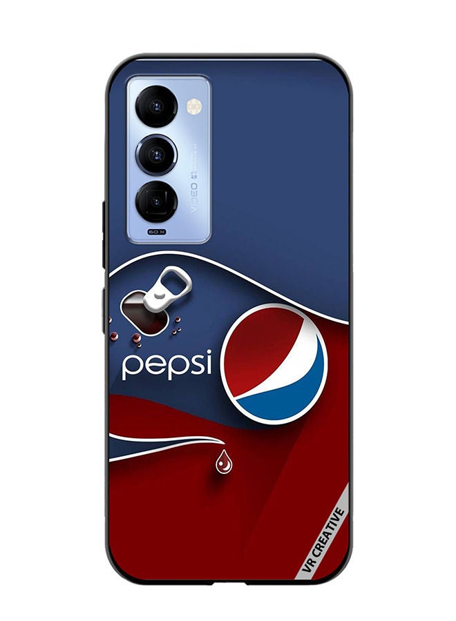 VR CREATIVE Protective Case Cover For Tecno Camon 18/18 P Pepsi Design Multicolour - Image 1