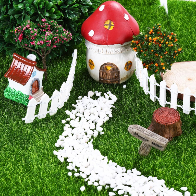 Elcoho 12 Pieces Fake Grass for Crafts Fairy Garden 6 x 6 Inches Artificial Garden Grass for Miniature Ornament Dollhouse DIY Decoration - Image 4
