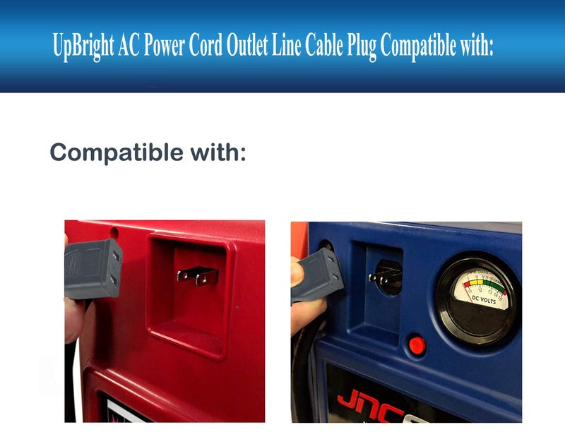 UpBright AC Power Charging Cord Charger Cable Compatible with Jump-N-Carry 12V 12Volt Jump Starter 1700 A JNC350 JNC550A JNC660 JNCAIR JNC770 JNC770B - Image 2