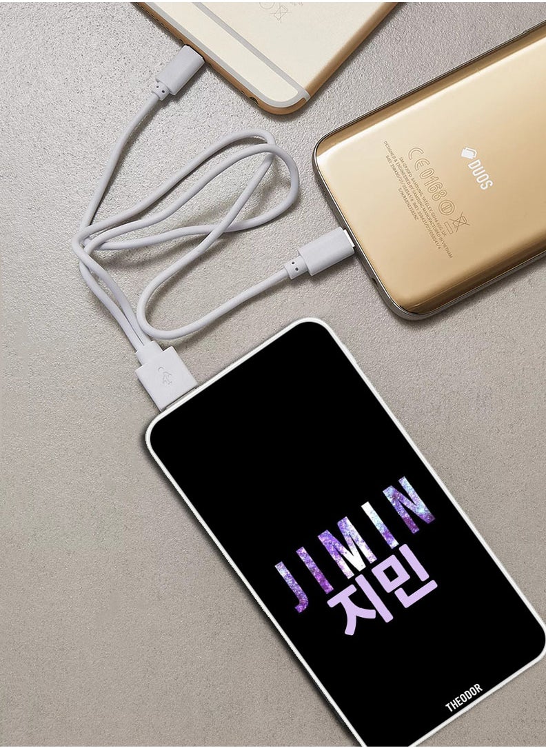Theodor - 10,000 mAh Super Fast Charging Ultra Compact Power Bank with Quick Charge & Power Delivery, Portable Charger For iPhone and Android Jimin - Image 1