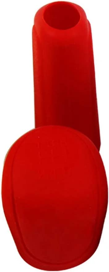 CarOxygen Car Oxygen Car Gear Shift Knob Cover & Hand Brake Cover Set for Women and Men Soild Color Silicone Car Handbrake Cover Gear Shift Knob Cover Protector Universal Anti Slip Car Interior Accessories,Red - Image 1