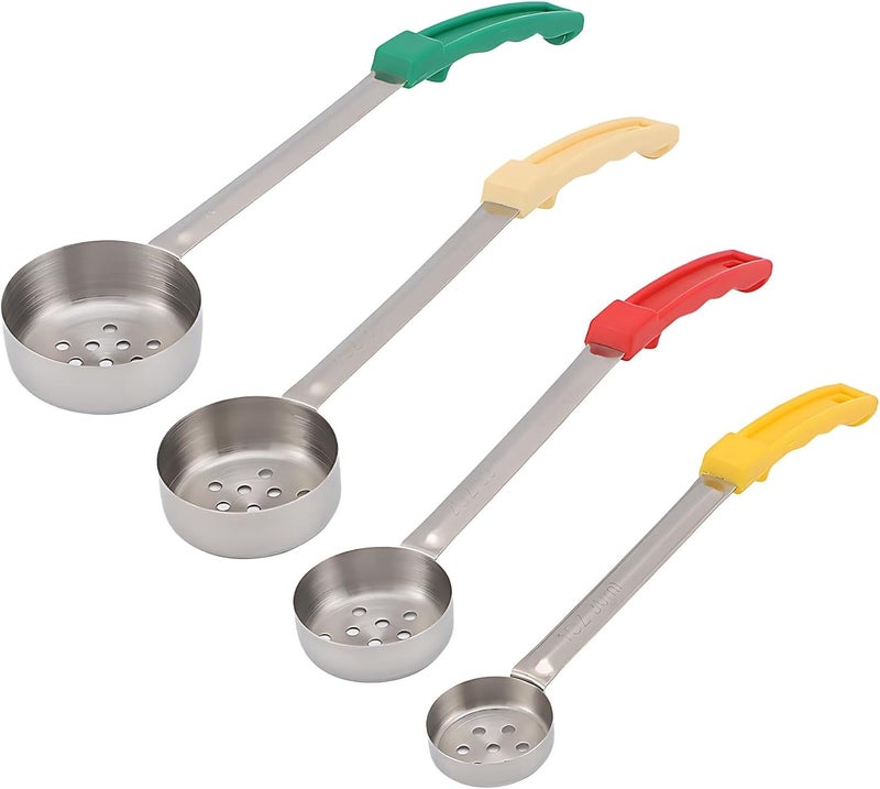 1-4 Oz Stainless Steel Ladles, Perforated, Serving - Image 1