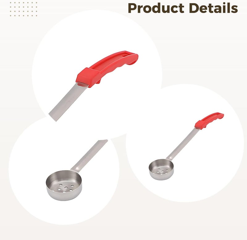 1-4 Oz Stainless Steel Ladles, Perforated, Serving - Image 4