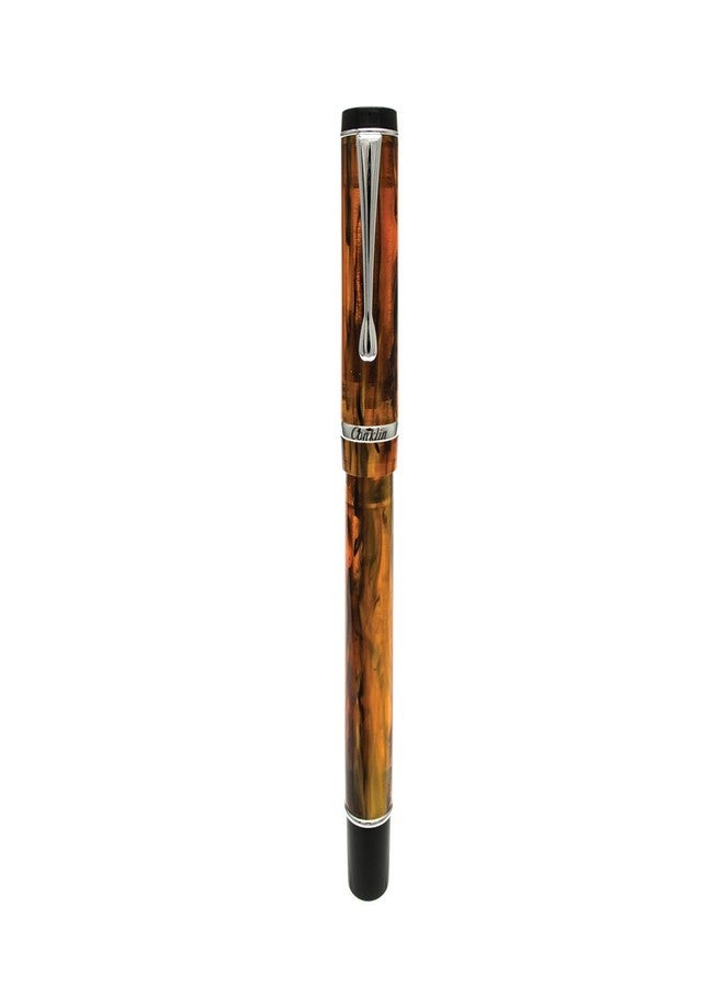 Conklin Duragraph Fountain Pen Amber - Medium Nib, Elegant Writing Tool with Warm Amber Finish - Image 5