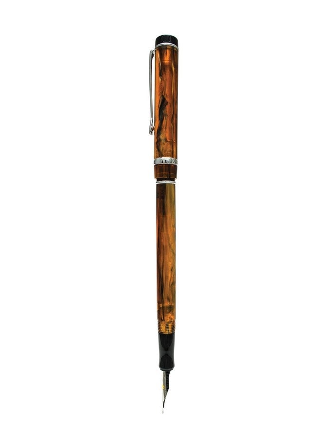 Conklin Duragraph Fountain Pen Amber - Medium Nib, Elegant Writing Tool with Warm Amber Finish - Image 4